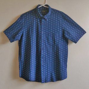 Seersucker Shirt, Club Room, Men's Large, Blue